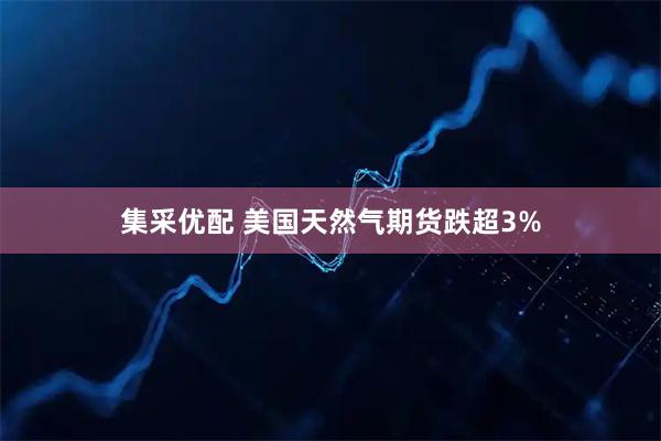 集采优配 美国天然气期货跌超3%